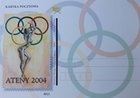 Karta Pocztowa znaczek pocztowy Igrzyska Olimpijskie Ateny 2004
