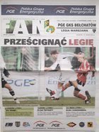 Magazyn Fan. Oficjalny Biuletyn Meczowy PGE GKS Bełchatów - Legia Warszawa Orange Ekstraklasa (11.11.2008)