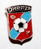 Odznaka Dniepr Dniepropietrowsk z piłką (lakier)