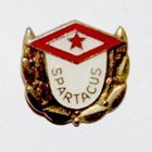 Odznaka Spartacus Budapeszt z wieńcem (lakier)