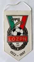 Proporczyk 65 lat Lubelskiego Związku Piłki Nożnej 1922-1987 (PRL)